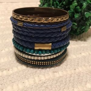 Blue/Green Set of Bangles